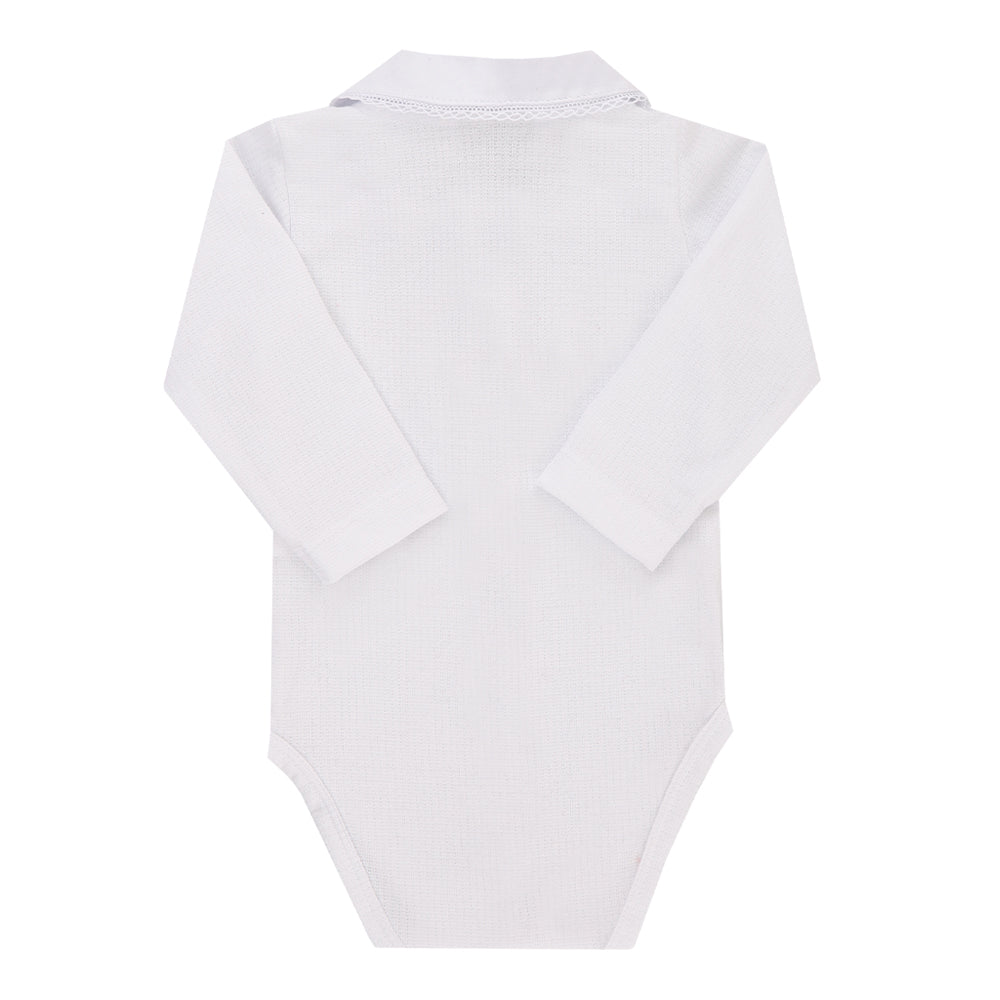 Body Feminino Manga Longa Gola Bordada em Malha Trabalhada Paraiso - 17877 - Image 5