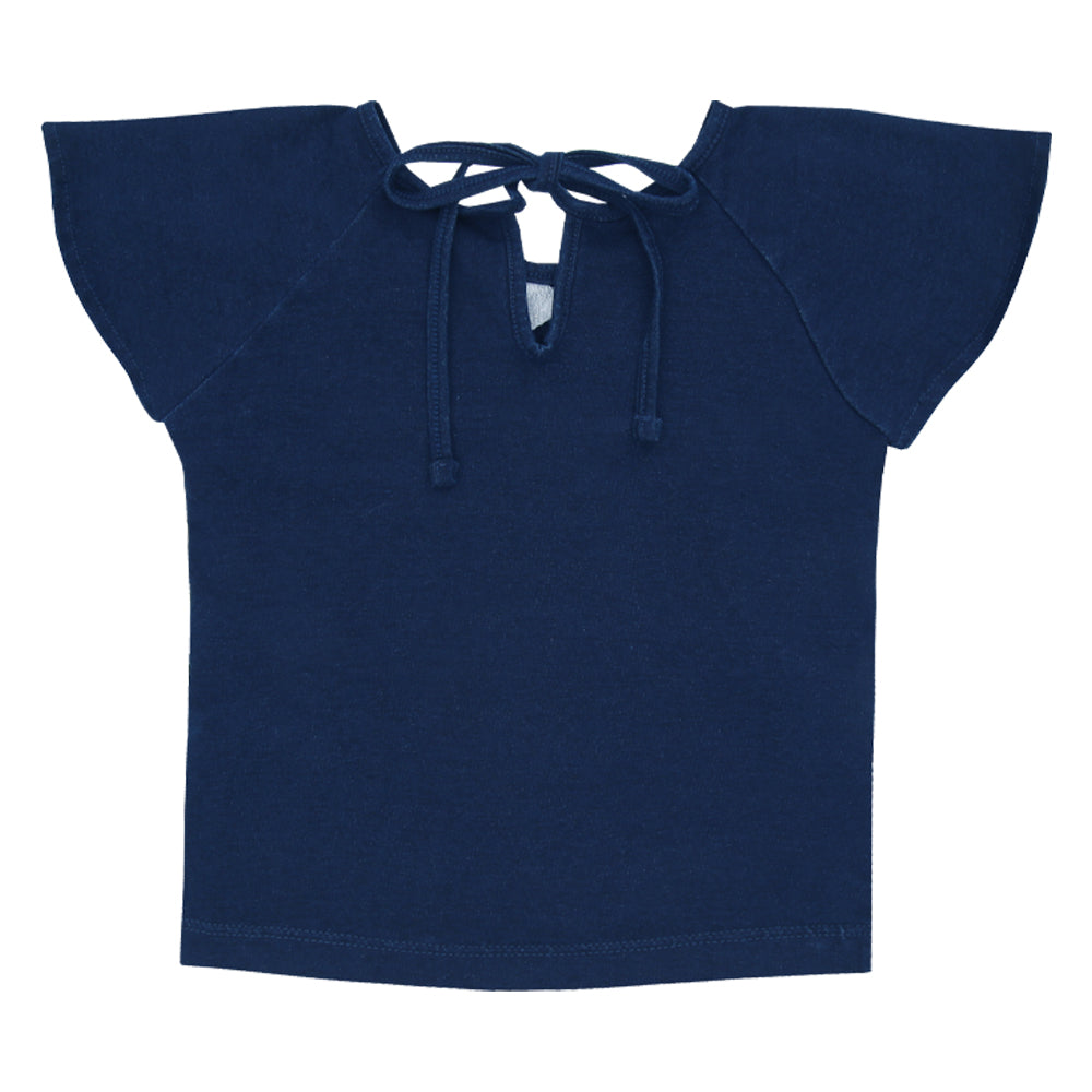 Blusa Kids 1 Verão Feminino Em Malha Índigo Paraiso 17106 - Image 3