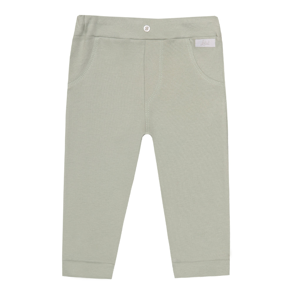 Calça De Meia Estação Em Suedine Com Cós De Elástico E Botão De Enfeite Letut LT16637 - Image 6