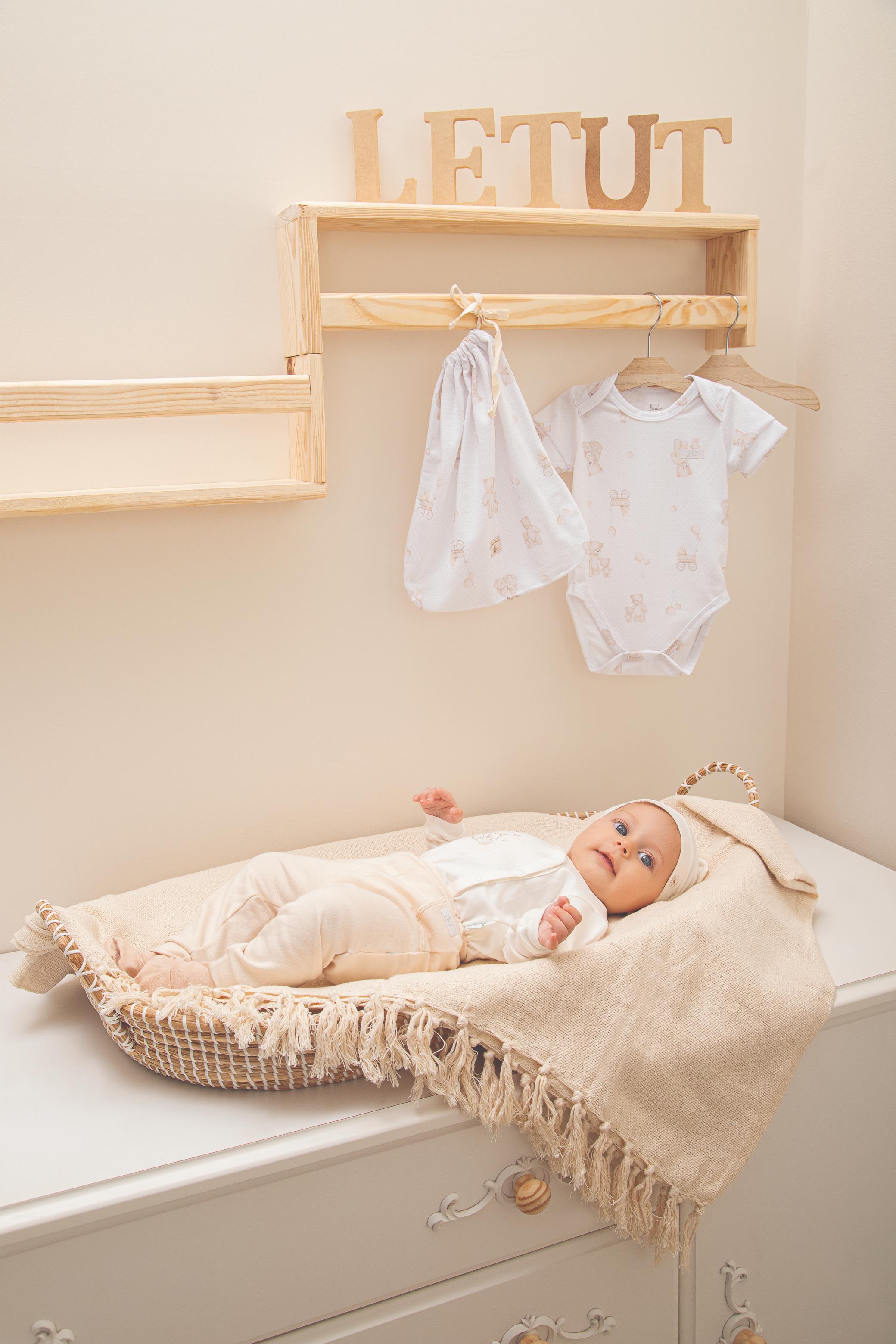 Calça De Meia Estação Em Suedine Com Cós De Elástico E Botão De Enfeite Letut LT16637 - Image 1