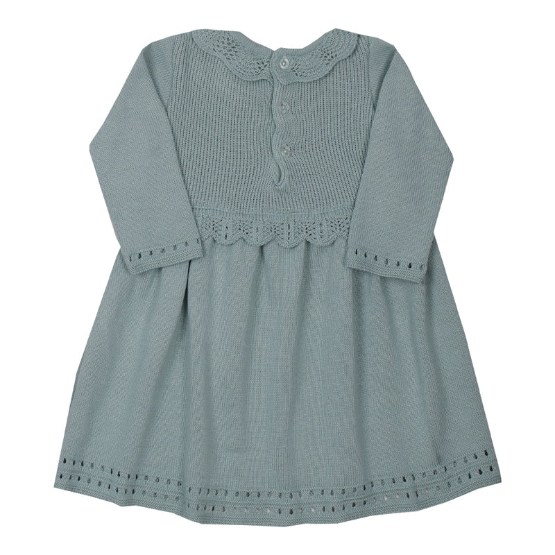 Vestido Tricô Trabalhado Laço Pingente Clássico Especial Paraiso 16224 - Image 5
