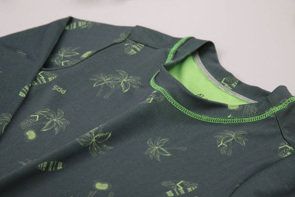 Kit Praia Infantil 3 Peças Paraiso com Proteção UV e Chapéu Dupla Face