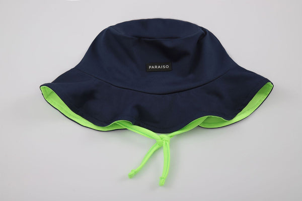 Kit Praia Infantil 3 Peças Paraiso com Proteção UV e Chapéu Dupla Face