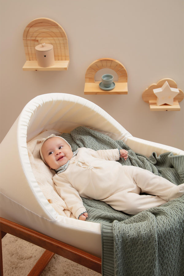 Macacão Longo Feminino Plush Liso com Gola Floral e Lacinhos Letut - LT17279