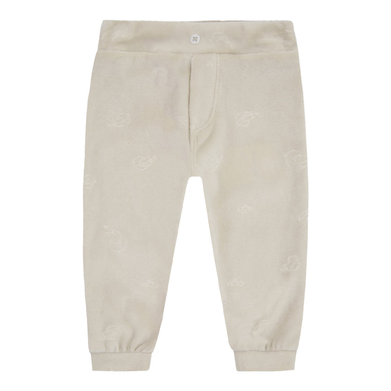 Letut Calça Bebê em Plush Jacquard Aveludado com Cós Elástico - LT17405 - Image 2