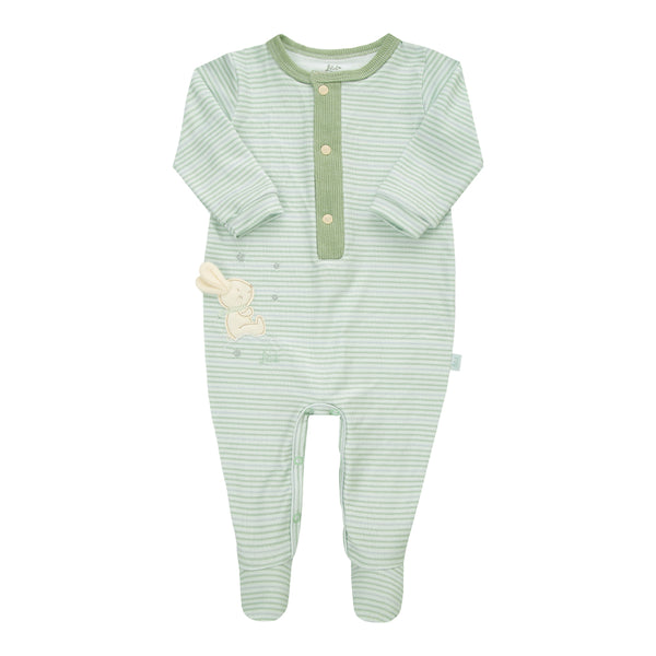 Macacão Longo Masculino em Malha Tricô Levíssima Listrada com Bordado Letut