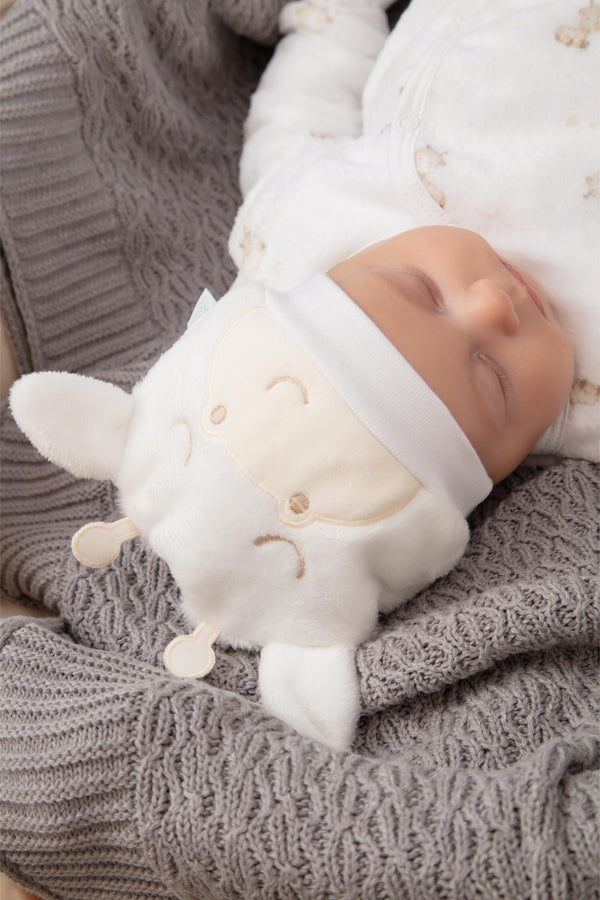 Kit Presente 3 Peças com Touca de Orelhinhas, Sapatinhos em Pelo e Luvas em Plush Aveludado Letut LT17383