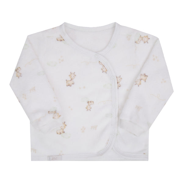 Casaco Avulso Unissex em Pelo Estampado com Abertura Lateral Letut LT17411