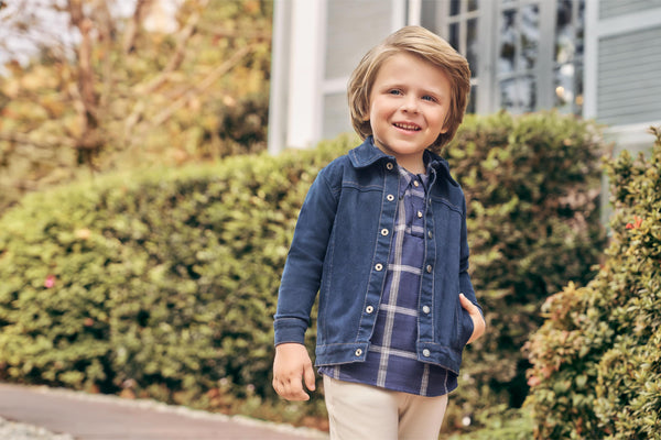 Conjunto Bata Xadrez Taos Flat com Gola Clássica e Calça Molecotton com Bolsos Funcionais Paraiso