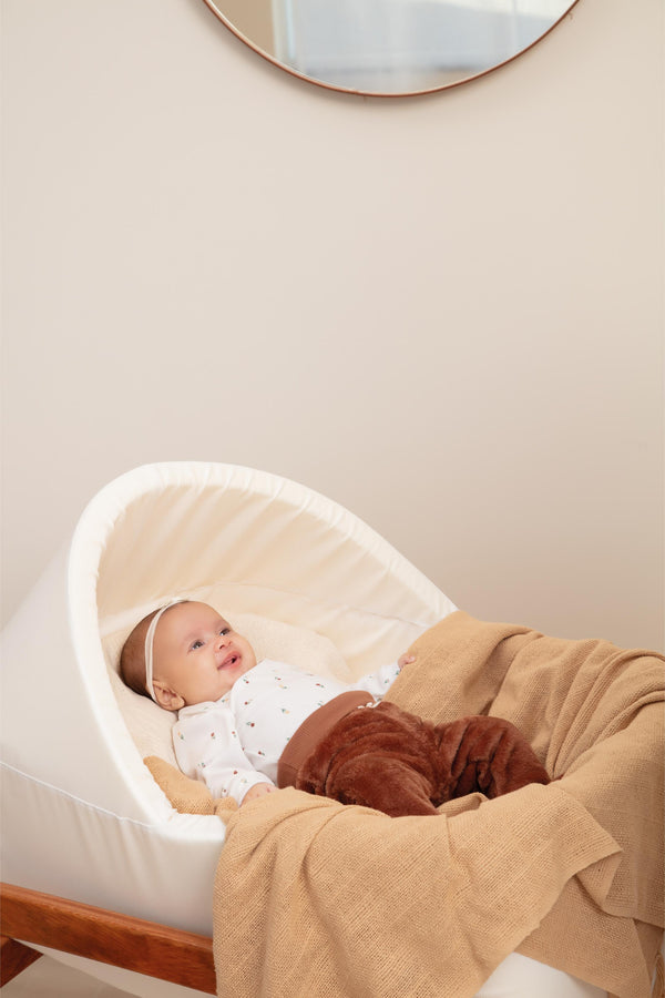 Conjunto Baby Longo de Body em Plush Estampado com Calça em Pelo Quentinho e Cós Conforto Letut