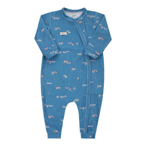 Macacão Longo Masculino Plush Estampado com Bordado Letut LT17265