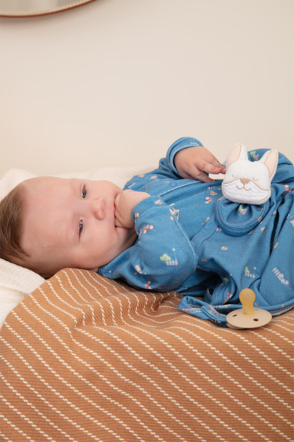 Macacão Longo Masculino Plush Estampado com Bordado Letut