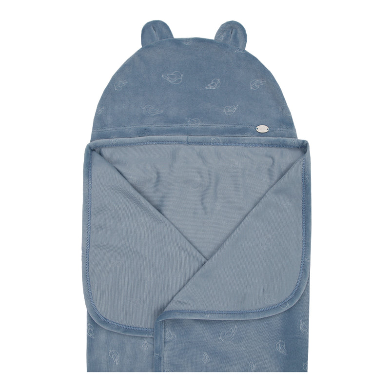 Letut Manta Bebê Unissex em Plush Jacquard com Capuz de Orelhinhas — Fofura que Aquece o Coração - Image 2