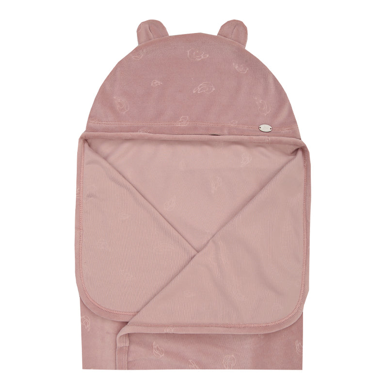 Letut Manta Bebê Unissex em Plush Jacquard com Capuz de Orelhinhas — Fofura que Aquece o Coração - Image 5
