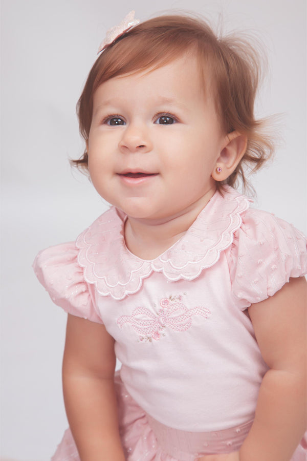 Conjunto Verão Feminino Com Body Meia Manga e Saia Paraiso