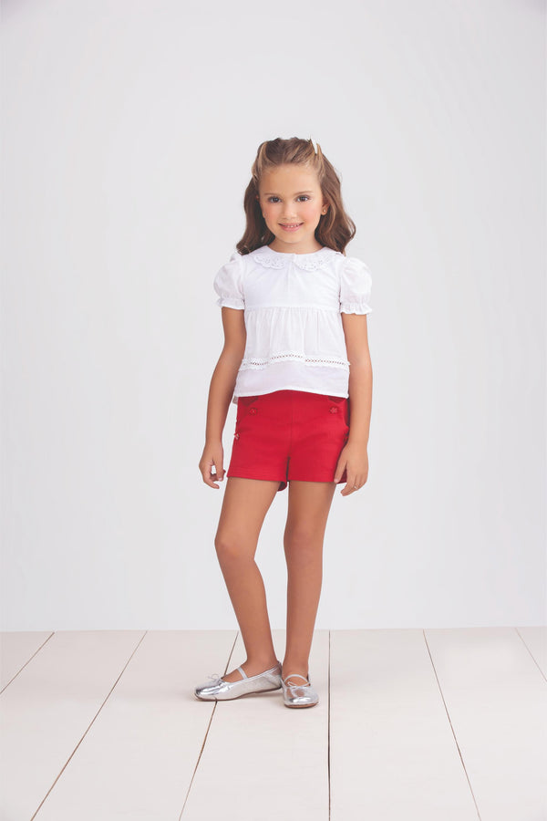 Conjunto Feminino Kids Verão Com Blusa e Shorts Paraiso