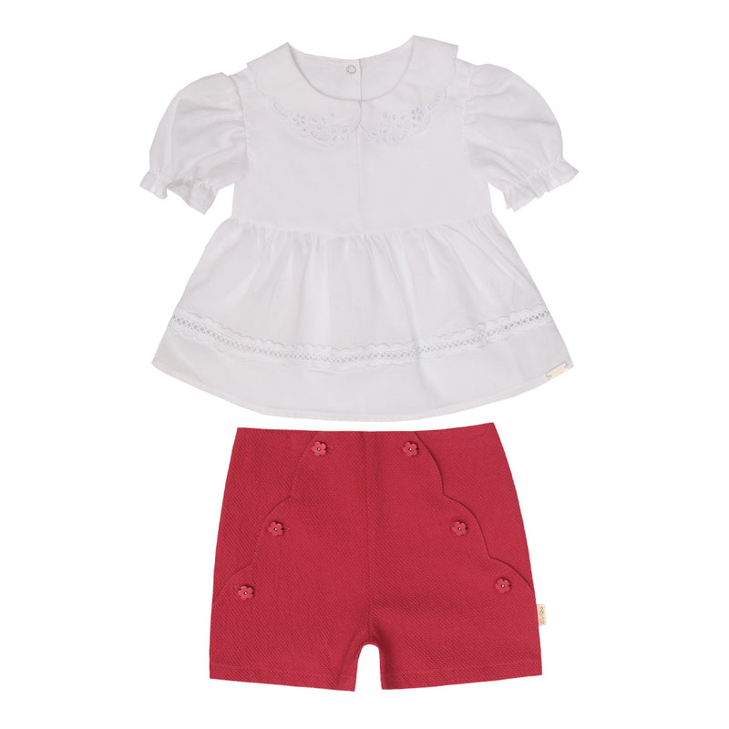 Conjunto Kids 1 Verão Feminino Com Blusa e Shorts Paraiso - Image 2