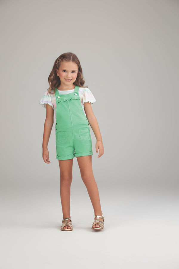 Conjunto Kids Verão Com Blusa e Jardineira Paraiso - 17102.