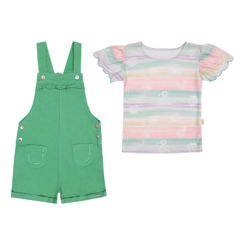 Conjunto Kids Verão Com Blusa e Jardineira Paraiso - 17102 - Image 2
