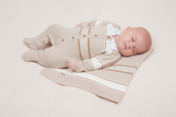 Saída Maternidade Meia Estação Em Tricô Paraiso - 16901