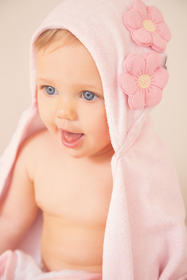 Toalha De Banho Felpada Com Capuz E Bordado Patch Letut - LT16639