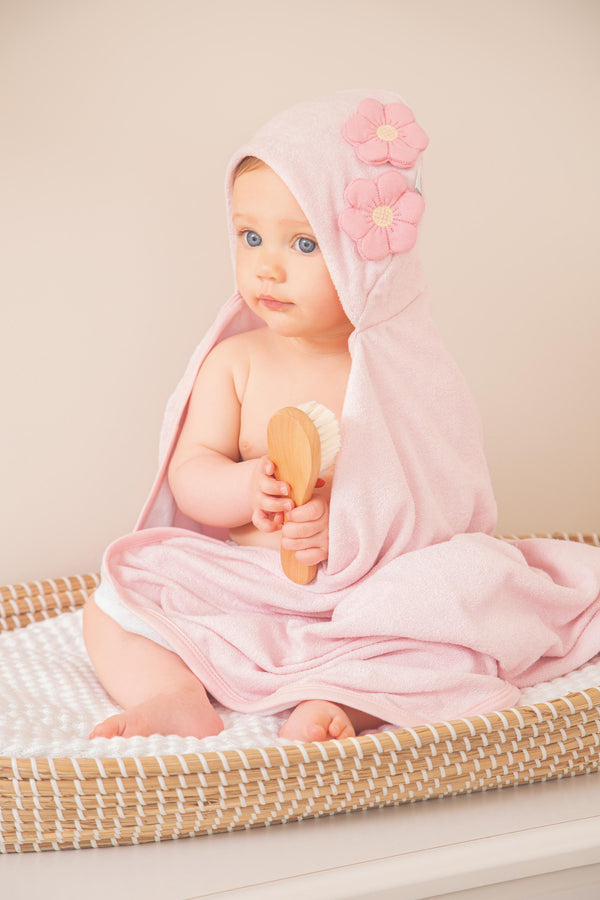 Toalha De Banho Felpada Com Capuz E Bordado Patch Letut - LT16639