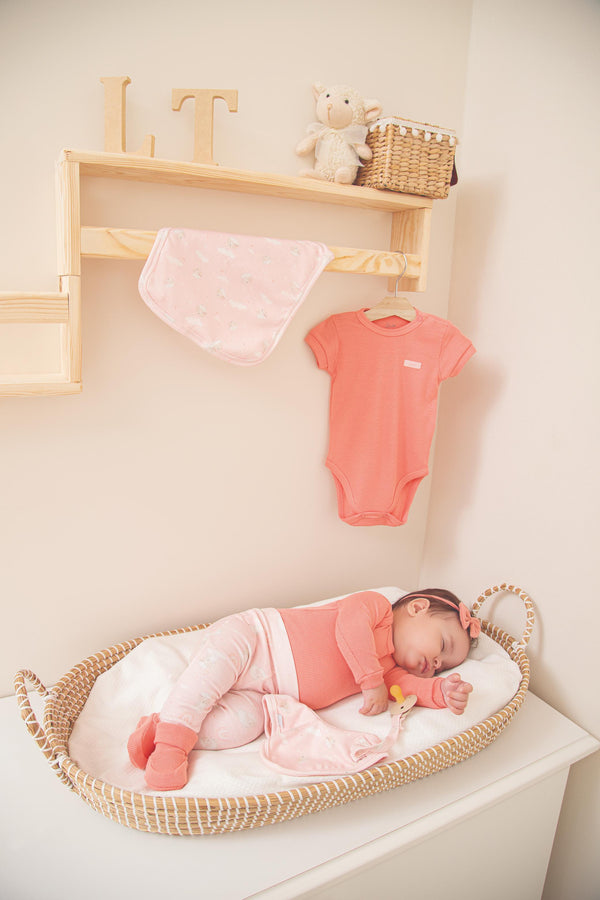 Conjunto Baby Longo em Ribana Estampada Super Confortável Letut