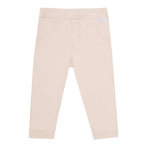 Calça De Meia Estação Em Suedine Com Cós De Elástico E Botão De Enfeite Letut LT16637