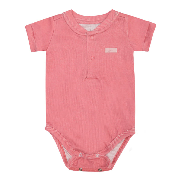 Body Meia Manga Linha Amamentação Em Ribana Canelada Com Abertura Regulável Botão De Pressão Letut LT16616