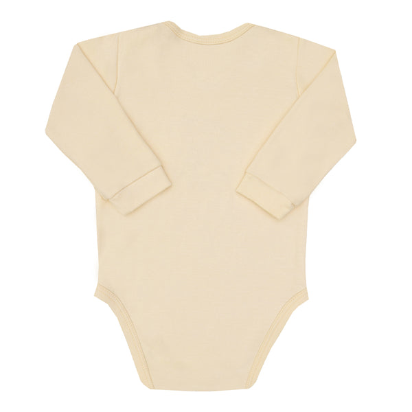 Body Avulso Manga Longa Em Suedine Naturale Hipoalergênico Com Detalhe Bordado Letut LT16621