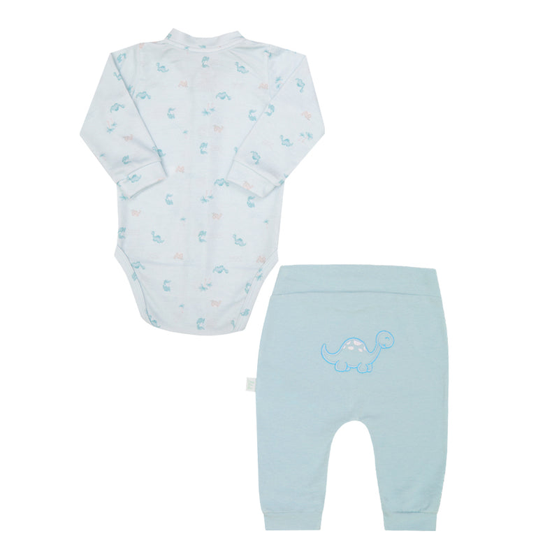 Conjunto Longo Body Polifiado Estampado e Calça Algodão Paraiso LT16642 - Image 5