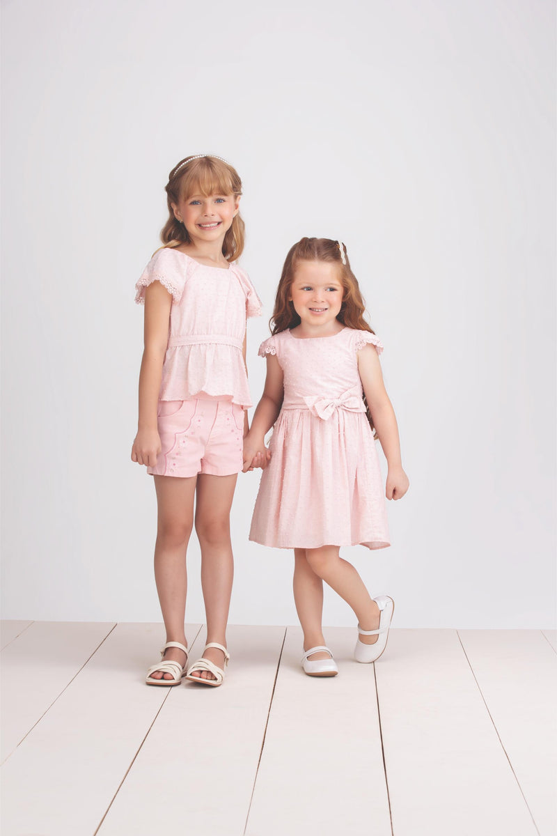 Vestido Kids Verão Em Tecido Trabalhado Com Lurex Paraiso 17111 - Image 5