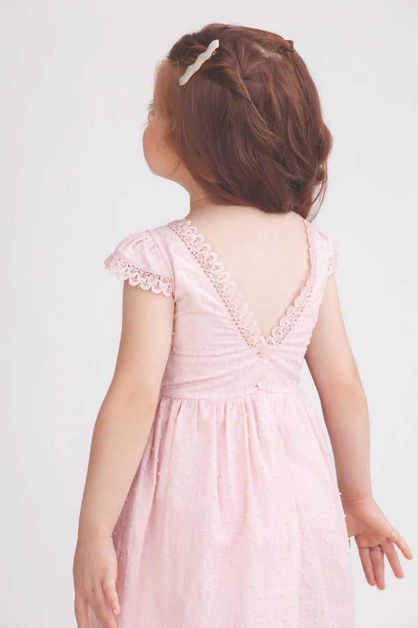 Vestido Kids Verão Em Tecido Trabalhado Com Lurex Paraiso 17111