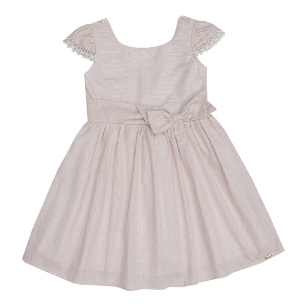 Vestido Kids Verão Em Tecido Trabalhado Com Lurex Paraiso 17111