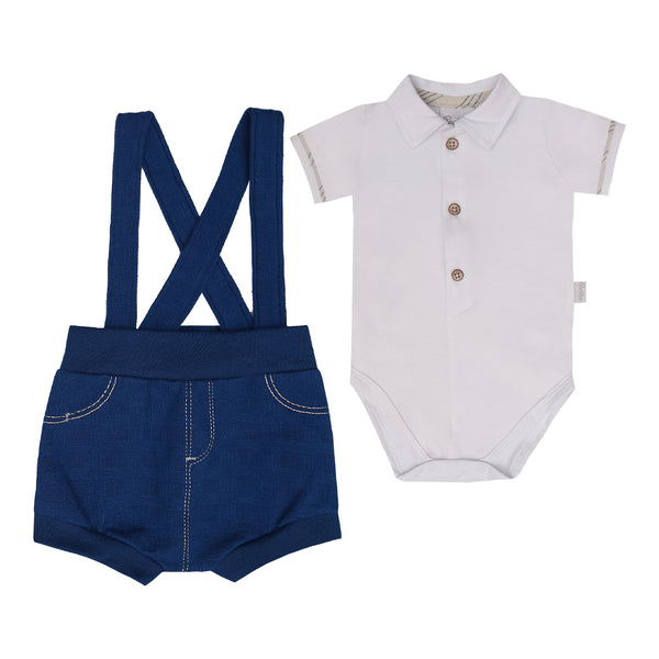 Conjunto Baby Verão Masculino Em Malha Conforto Paraiso 16948