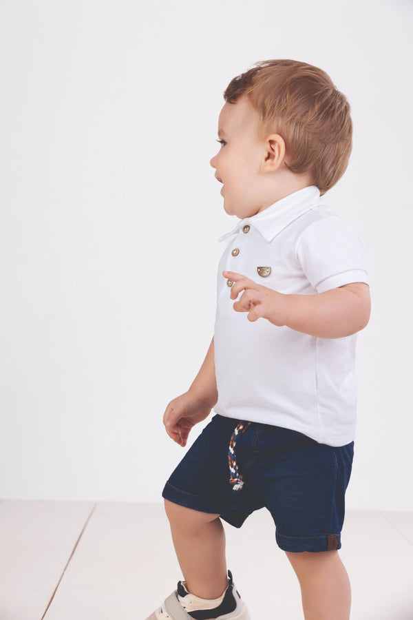 Camiseta Polo Em Malha Conforto Paraiso 17047