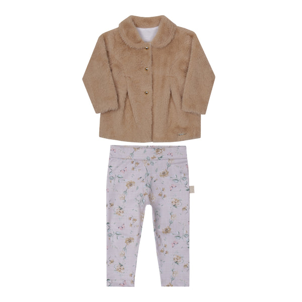 Conjunto Inverno Casaco Pelúcia e Calça Thermo Paraiso 16196
