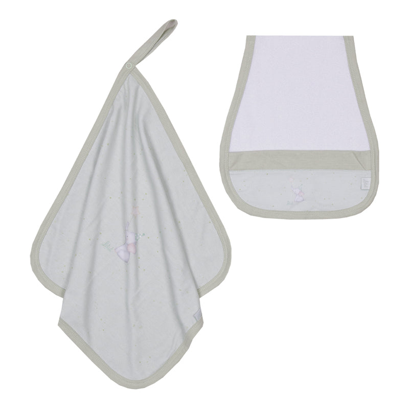 Letut Kit Toalha de Ombro e Naninha Estampada com Botão de Pressão — LT15855 - Image 2