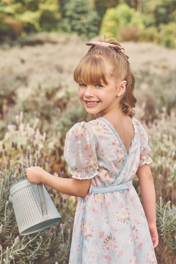 Vestido Kids Verão Em Chiffon Estampado Paraiso 17170