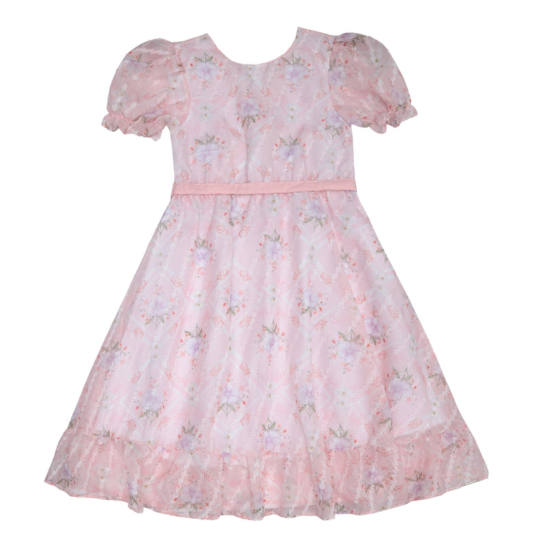 Paraíso Vestido Kids Verão em Chiffon Estampado — Leveza e Movimento para os Dias Mais Quentes - Image 5