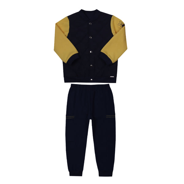 Conjunto Inverno Casaco Matelado e Calça Moletom Le Bhua