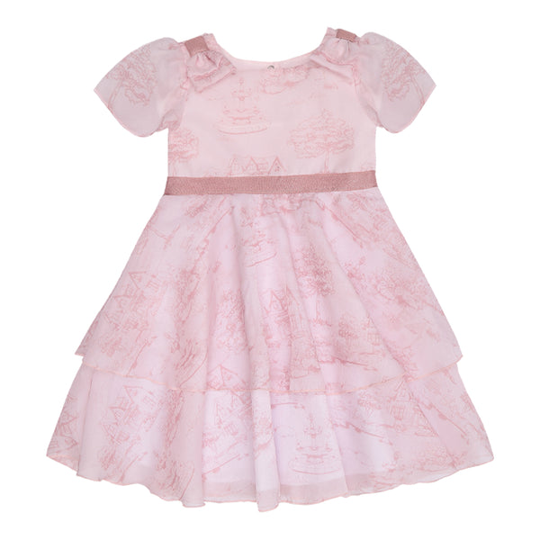 Vestido Kids Verão Em Chiffon Sublimado Paraiso