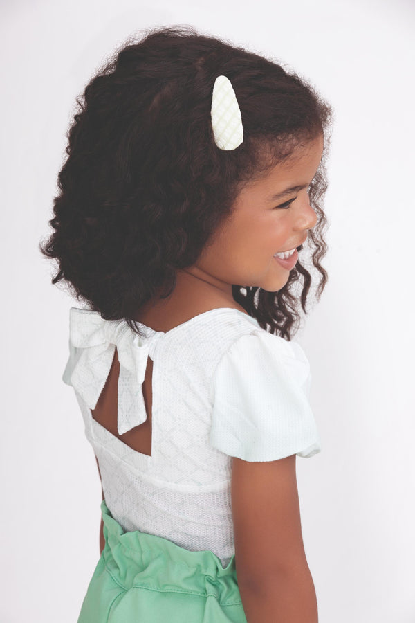 Conjunto Kids Verão Feminino Com Blusa e Shorts Saia Paraiso 17152