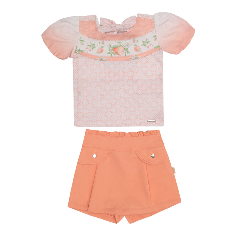 Paraíso Conjunto Kids Verão Feminino com Blusa e Shorts Saia — Leveza e Feminilidade para o Verão - Image 5