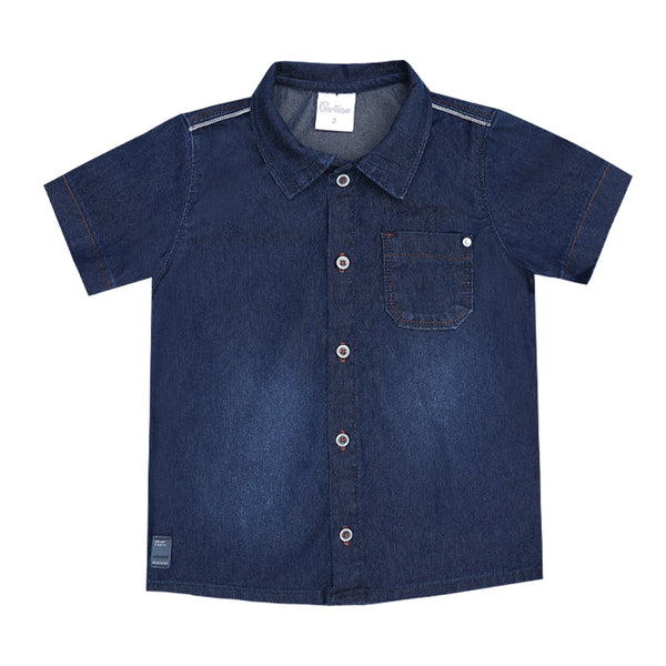 Camisa Verão Em Jeans Flora Paraiso