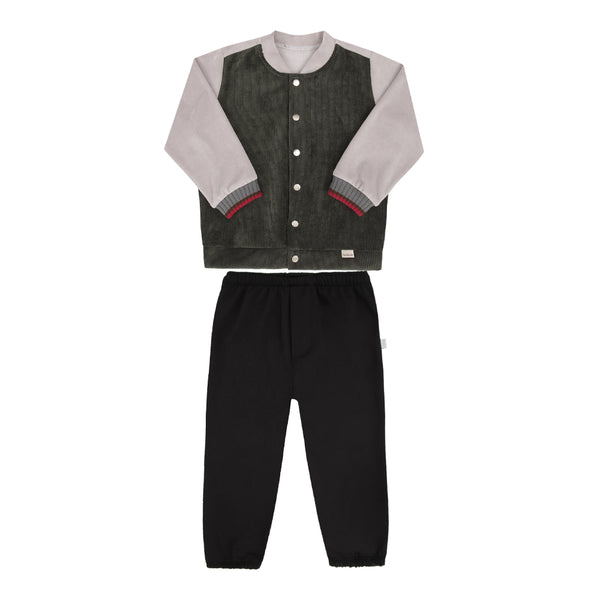 Conjunto de Blusa em Plush com Veludo Canelado e Calça Térmica Modal Brush Le Bhua