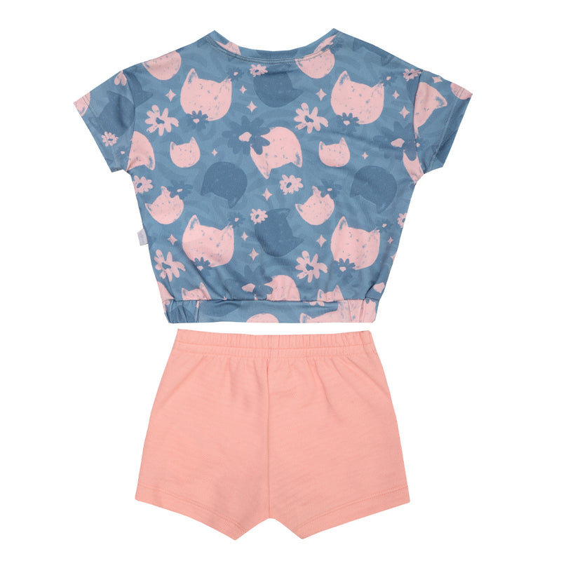 Le Bhua Conjunto Menina Blusa Crepe + Shorts Malha — Frescor e Estilo para sua Princesa - Image 5