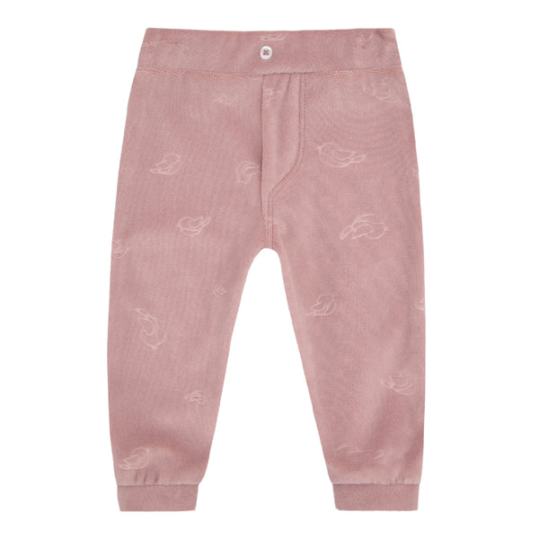 Letut Calça Bebê em Plush Jacquard Aveludado com Cós Elástico - LT17405