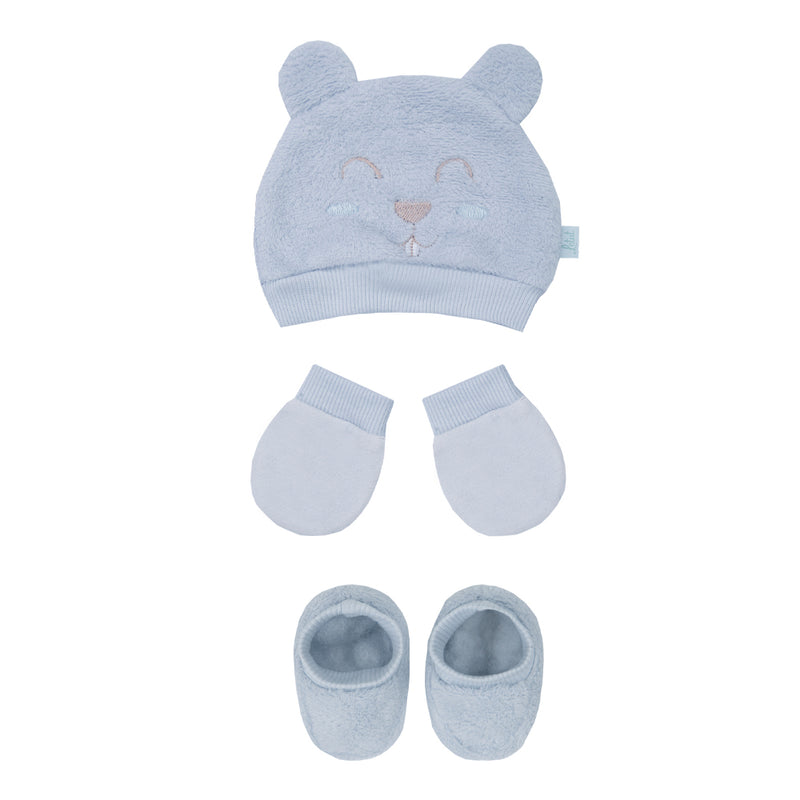 Kit Presente 3 Peças com Touca de Orelhinhas, Sapatinhos em Pelo e Luvas em Plush Aveludado Letut LT17383 - Image 5