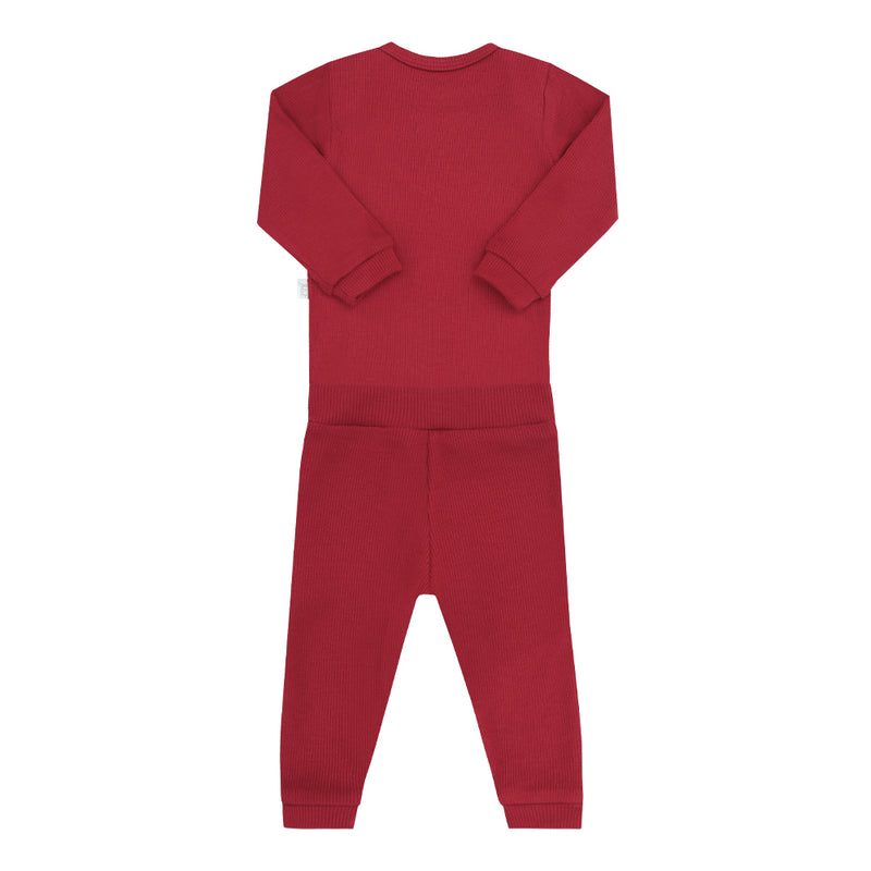 Conjunto Linha Amamentação com Body, Calça em Malha Canelada Letut - Image 11
